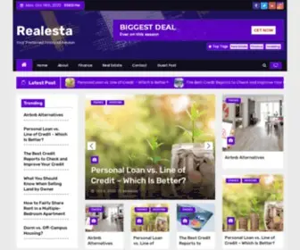 Realesta.org(Realesta Your Preferred Financial Adviser) Screenshot