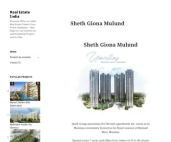 Realestate-India.in(Real Estate India) Screenshot