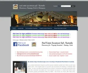 Realestate-Investment-Australia.com(Real Estate Investment Information Australia) Screenshot
