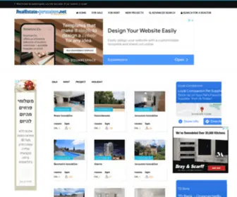 Realestate-Jerusalem.net(Real Estate Jerusalem) Screenshot