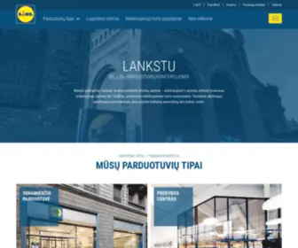 Realestate-Lidl.lt(Nekilnojamojo turto padalinys) Screenshot