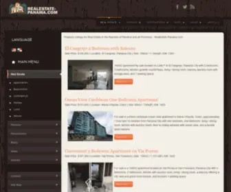 Realestate-Panama.com(Property Listings for Real Estate in the Republic of Panama and all Provinces) Screenshot