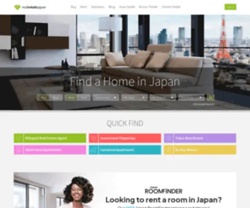 Realestate.co.jp(Foreigner-Friendly Properties for Sale and Rent in Japan) Screenshot