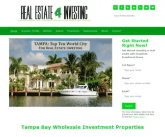 Realestate4Investing.com(Tampa Bay Wholesale Properties) Screenshot