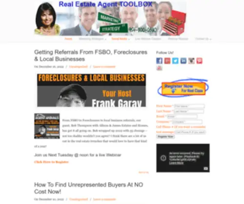 Realestateagenttoolbox.com(Real Estate Agent ToolBox) Screenshot