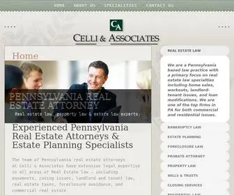 Realestateattorneypa.com(Celli & Associates) Screenshot