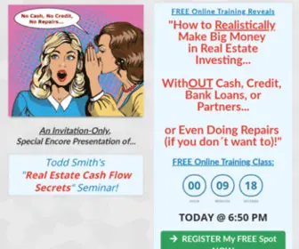 Realestatecashflowsecrets.com(Real Estate Cash Flow Secrets) Screenshot