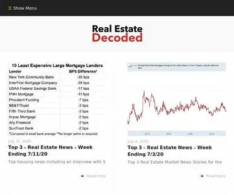 Realestatedecoded.com(Real Estate Decoded) Screenshot