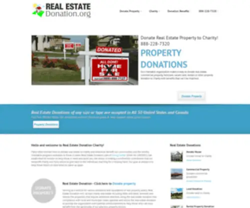 Realestatedonation.org(Real Estate Donation) Screenshot