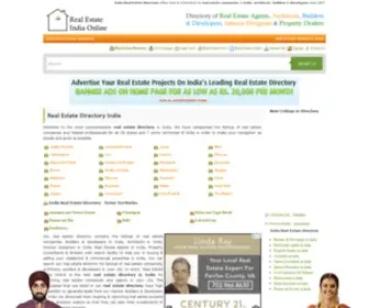 Realestateindiaonline.com(India Real Estate Directory) Screenshot