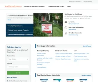 Realestatelawyers.com(Real Estate Lawyers) Screenshot