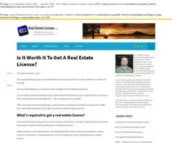 Realestatelicense.org(Real estate license) Screenshot