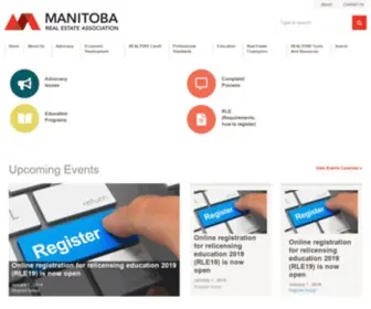 Realestatemanitoba.com(Manitoba Real Estate Association) Screenshot