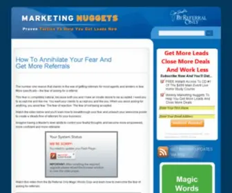 Realestatemarketingnuggets.com(Real Estate Marketing Tips From Joe Stumpf And By Referral Only) Screenshot