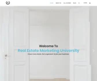 Realestatemarketinguniversity.education(Real Estate Marketing University) Screenshot