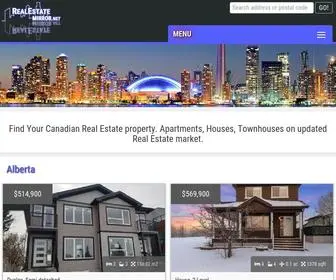 Realestatemirror.net(Find Your Canadian Real Estate property) Screenshot