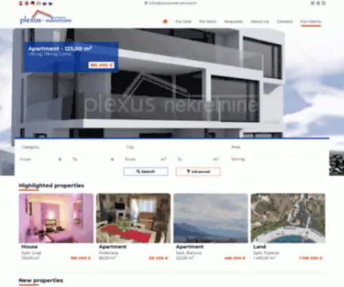 Realestateplexus.com(Agencija za nekretnine Split) Screenshot