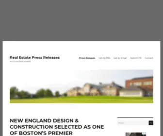 Realestatepressreleases.com(Real Estate Press Releases) Screenshot