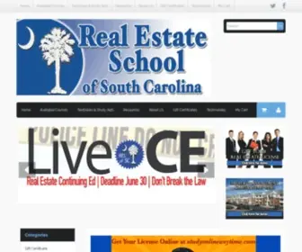 Realestateschoolofsc.com(Real Estate School of South Carolina) Screenshot