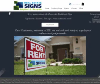 Realestatesigns.co.nz(Real Estate Signs) Screenshot