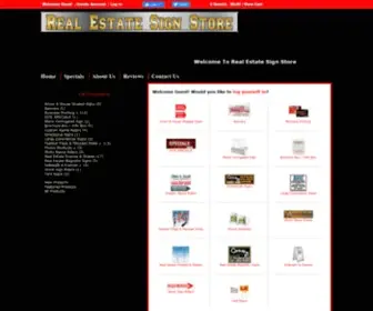 RealestatesignStore.com(RealestatesignStore) Screenshot