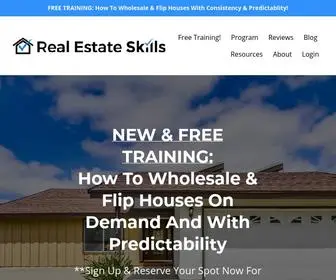 Realestateskills.com(Real Estate Investment Training & Education) Screenshot