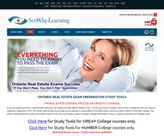 Realestatetrainingcourse.ca(Ontario Real Estate Exam Preparation Study Tools) Screenshot