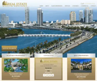 Realestatewealthadvisorsfl.com(Homes for Sale in Boca Raton) Screenshot