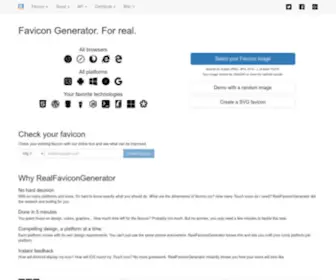 Realfavicongenerator.net(Favicon Generator for perfect icons on all browsers) Screenshot