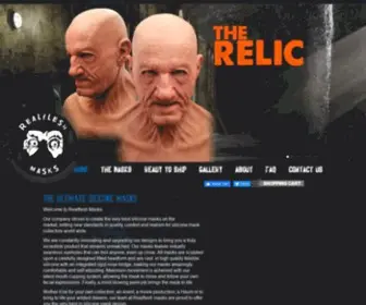Realfleshmask.com(Silicone masks) Screenshot