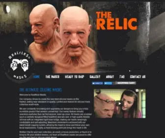Realfleshmasks.com(Silicone masks) Screenshot