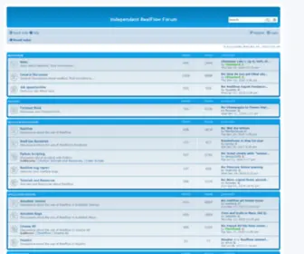 Realflowforum.com(Independent RealFlow Forum) Screenshot
