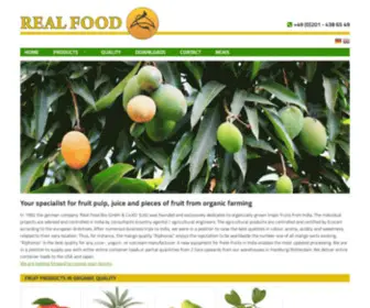 Realfood.de(Import von Mangos) Screenshot