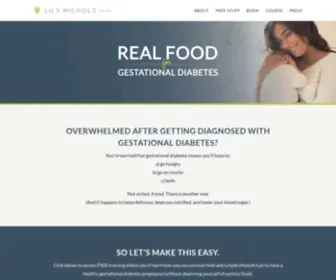 Realfoodforgd.com(Real Food for Gestational Diabetes (official site)) Screenshot