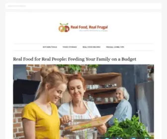 Realfoodrealfrugal.com(Real Food) Screenshot