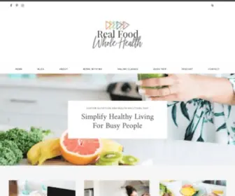 Realfoodwholehealth.com(Real Food Whole Health) Screenshot