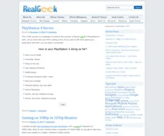 Realgeek.com(Real Geek) Screenshot
