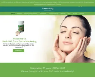 Realgh3.com(Gerovital, Gerovital H3, GH3 Supplement, GH3 Vitamins) Screenshot