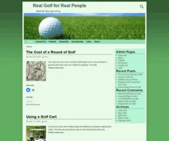 Realgolfforrealpeople.com(Golf for the rest of us) Screenshot