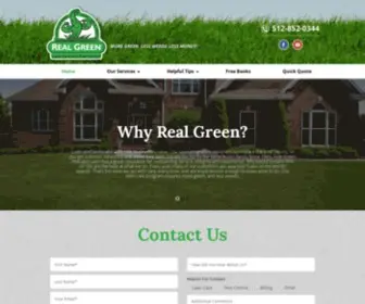 Realgreenlawns.com(Real Green Pest and Lawn) Screenshot