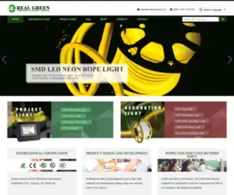 Realgreenled.com(Real Green Lighting Company Limited) Screenshot
