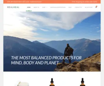 Realheal.ca(CBD Topical's and Tinctures) Screenshot