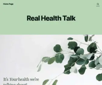 Realhealthtalk.com(Real Health Talk) Screenshot