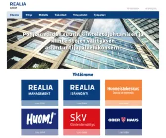 Realiagroup.fi(Realia Group) Screenshot