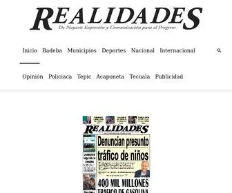 Realidadessperiodico.com(Periódico Realidades) Screenshot