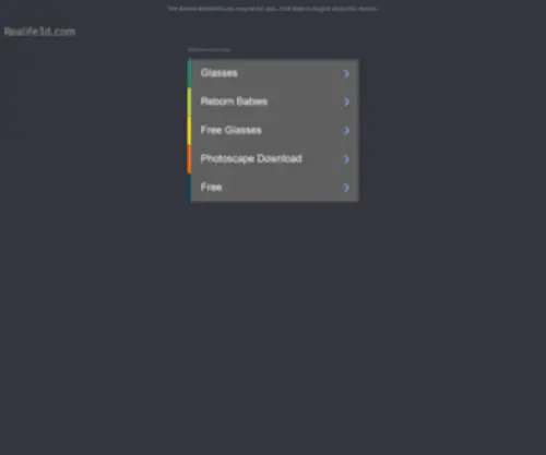 Realife3D.com(Home) Screenshot