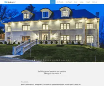 Realington.com(Real Estate Investments & Development) Screenshot