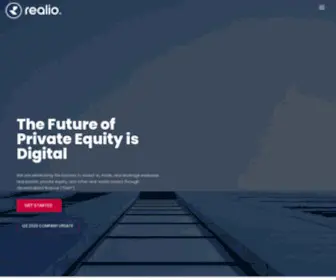 Realio.fund(The Future of Private Equity is Digital) Screenshot