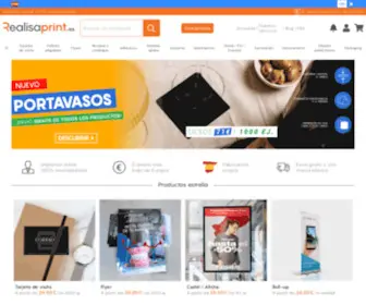 Realisaprint.es(La imprenta online 100% revendedores) Screenshot