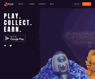 Realis.network(Cryptocurrency mobile games on blockchain) Screenshot